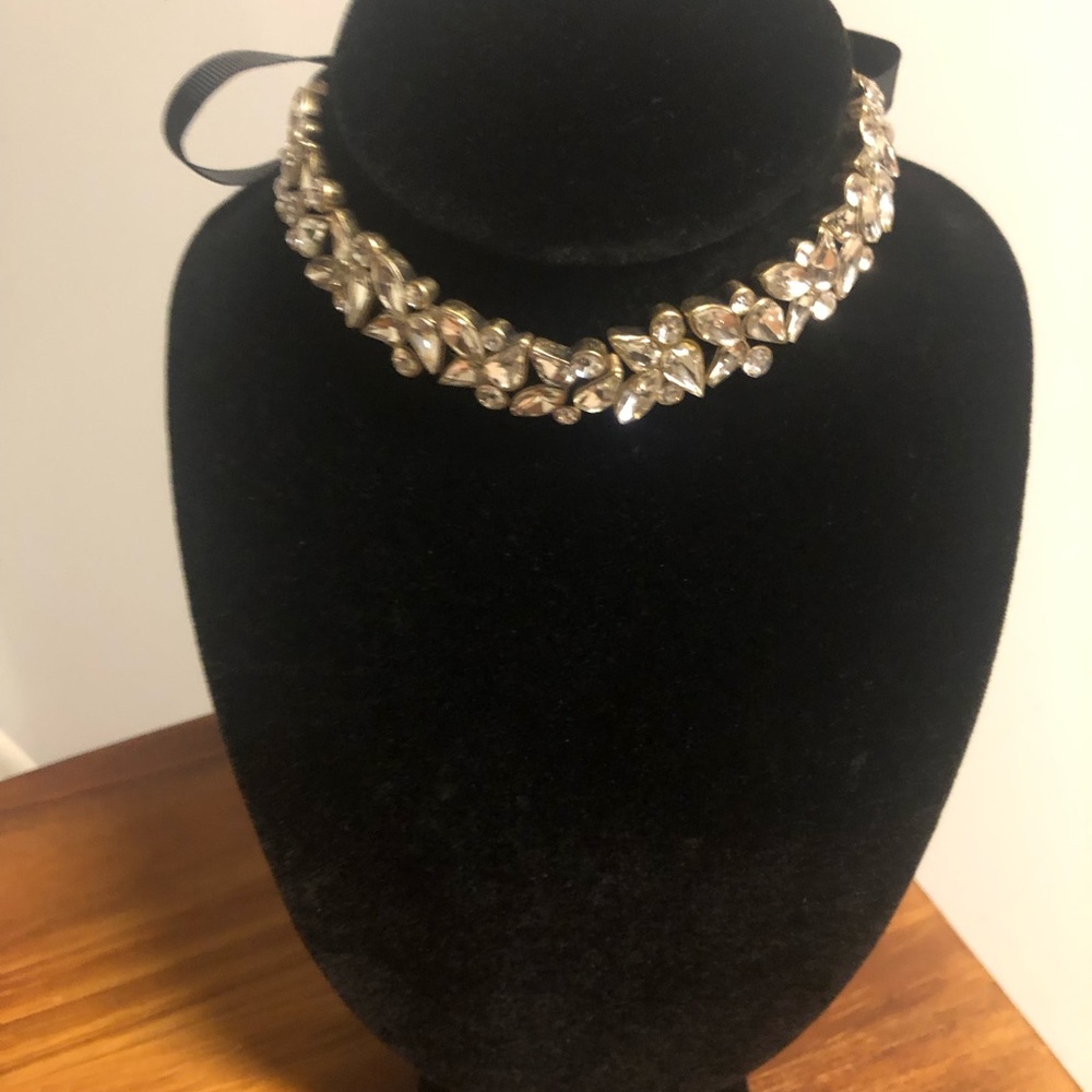 BaubleBar Silver Crystal Necklace